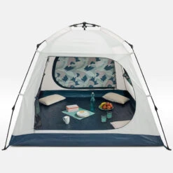 Quechua Abri De Camping 4 Places - Base Easy Fresh - Polyvalent, Instantané à Arceaux -Matériel De Camping abri de camping 4 places base easy fresh polyvalent instantane a arceaux 2