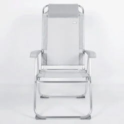 Matériel De Camping -Matériel De Camping aktive chaise pliante haute avec dossier haut reglable 5 positions gris 1