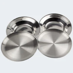 Assiette Camping Plate Et Creuse | Diamètre Env. 23 Cm | 2 Assiettes De Chaque -Matériel De Camping assiette camping plate et creuse diametre env 23 cm 2 assiettes de chaque 3
