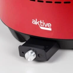 Barbecue De Table Sans Fumée Rond Rouge 2 En 1 Ø34 Cm Aktive -Matériel De Camping barbecue de table sans fumee rond rouge 2 en 1 o34 cm aktive 4