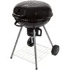 Barbecue Portable Rond Au Charbon De Bois Avec Couvercle Aktive