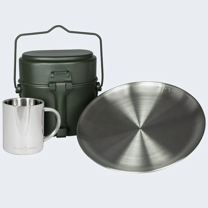 Batterie De Cuisine De Camping, Assiette Plate Et Tasse Isotherme Set 2 Batterie De Cuisine De Camping, Assiette Plate Et Tasse Isotherme Set – Image 2