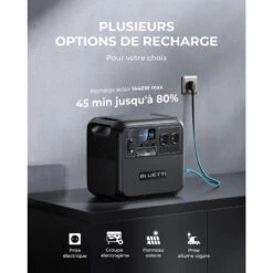 BLUETTI Générateur Électrique Solaire AC180 Avec Panneau Solaire PV200 10 BLUETTI Générateur Électrique Solaire AC180 Avec Panneau Solaire PV200 -Matériel De Camping bluetti generateur electrique solaire ac180 avec panneau solaire pv200 3