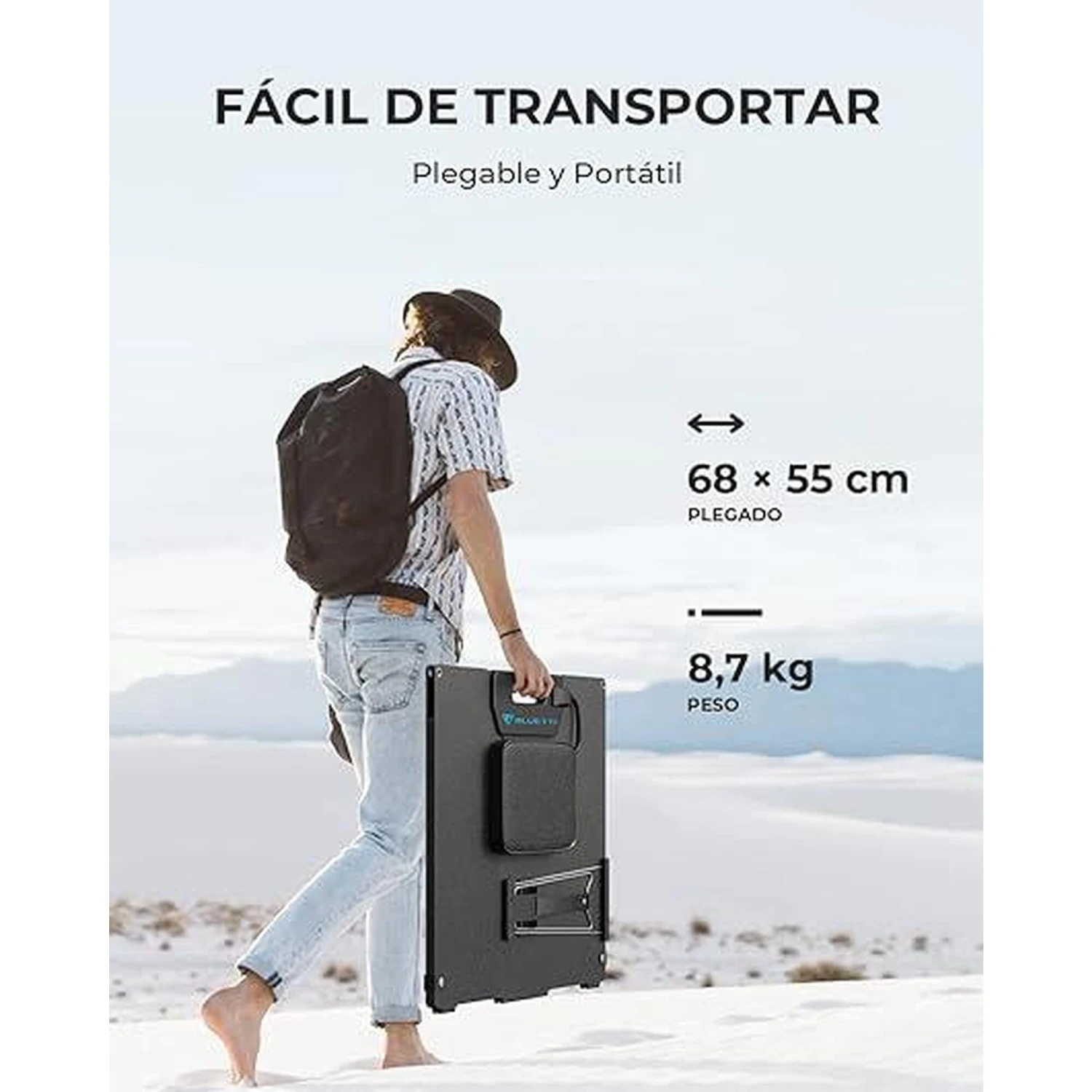 BLUETTI Panneau Solaire MP200 Pour Camping, Jardin, Voyage 4 BLUETTI Panneau Solaire MP200 Pour Camping, Jardin, Voyage – Image 4