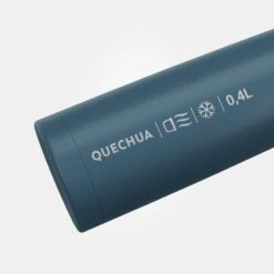 Quechua Bouteille Isotherme Inox 0,4L Avec Gobelet Pour La Randonnée - Bleu -Matériel De Camping bouteille isotherme inox 04l avec gobelet pour la randonnee bleu 2
