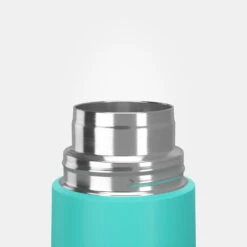 Quechua Bouteille Isotherme Inox 0,4L Avec Gobelet Pour La Randonnée - Turquoise -Matériel De Camping bouteille isotherme inox 04l avec gobelet pour la randonnee turquoise 5