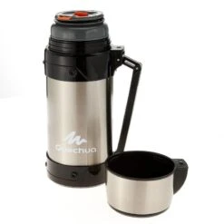 Quechua Bouteille Isotherme Inox 1,5L Avec Gobelet Pour La Randonnée -Matériel De Camping bouteille isotherme inox 15l avec gobelet pour la randonnee 4