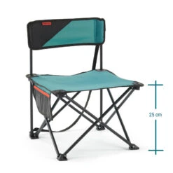 Quechua CHAISE BASSE PLIANTE DE CAMPING MH100 Bleue -Matériel De Camping chaise basse pliante de camping mh100 bleue 3