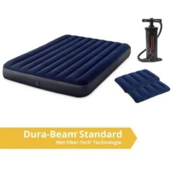 Intex Classic Downy - Lit Gonflable - 203x152x25cm - Compris Les Accessoires -Matériel De Camping classic downy lit gonflable 203x152x25cm compris les accessoires 2