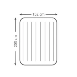 Intex Classic Downy - Lit Gonflable - 203x152x25cm - Compris Les Accessoires -Matériel De Camping classic downy lit gonflable 203x152x25cm compris les accessoires 3