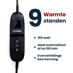 Couverture Électrique Luvego Avec Polaire/Sherpa - Brun Foncé -Matériel De Camping couverture electrique luvego avec polairesherpa brun fonce 3