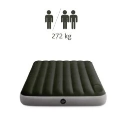 Intex Downy Full Airbed - Lit Gonflable - 191x137x25cm - Avec Accessoires -Matériel De Camping downy full airbed lit gonflable 191x137x25cm avec accessoires 2