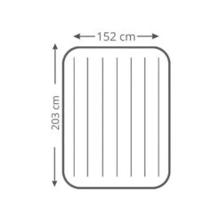 Intex Downy Queen Airbed - Lit Gonflable - 203x152x25cm - Avec Accessoires 8 Intex Downy Queen Airbed - Lit Gonflable - 203x152x25cm - Avec Accessoires -Matériel De Camping downy queen airbed lit gonflable 203x152x25cm avec accessoires 3
