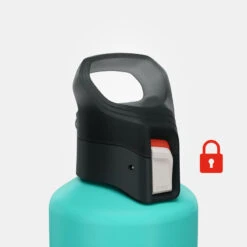 Quechua Gourde Alu 1L Avec Bouchon à Ouverture Rapide Pour La Randonnée - Vert -Matériel De Camping gourde alu 1l avec bouchon a ouverture rapide pour la randonnee vert 3