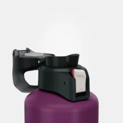 Quechua Gourde Alu 1L Avec Bouchon à Ouverture Rapide Pour La Randonnée - Violet -Matériel De Camping gourde alu 1l avec bouchon a ouverture rapide pour la randonnee violet 6