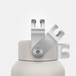 Quechua Gourde Inox 0,6L Avec Bouchon à Vis Pour La Randonnée - Blanc -Matériel De Camping gourde inox 06l avec bouchon a vis pour la randonnee blanc 4