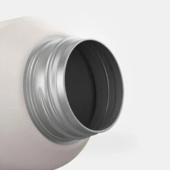 Quechua Gourde Inox 0,6L Avec Bouchon à Vis Pour La Randonnée - Blanc -Matériel De Camping gourde inox 06l avec bouchon a vis pour la randonnee blanc 6