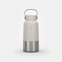 Quechua Gourde Inox 0,6L Avec Bouchon à Vis Pour La Randonnée - Blanc -Matériel De Camping gourde inox 06l avec bouchon a vis pour la randonnee blanc 9