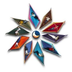 TICKET TO THE MOON Hamac Original Bleu / Turquoise -Matériel De Camping hamac original bleu turquoise 3