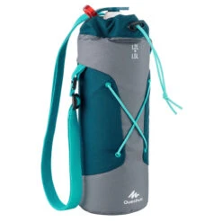 Quechua Housse Isotherme Pour Gourde Randonnée 1,2 à 1,5 Litre Gris/bleu -Matériel De Camping housse isotherme pour gourde randonnee 12 a 15 litre grisbleu 4