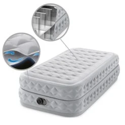 Intex Matelas Gonflable - 1-Person - 99 X 191 X 51 Cm - Gris 9 Intex Matelas Gonflable - 1-Person - 99 X 191 X 51 Cm - Gris -Matériel De Camping intex matelas gonflable 1 person 99 x 191 x 51 cm gris 4