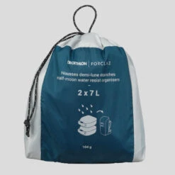 Lot De 2 Housses De Rangement De Trekking - Demi-lune Imperméables - 2x7L -Matériel De Camping lot de 2 housses de rangement de trekking demi lune impermeables 2x7l 2
