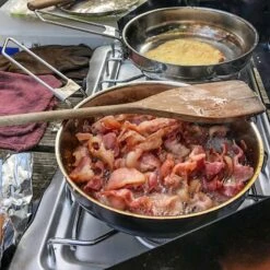 Pathfinder Poêle à Frire Pliable En Acier Inoxydable Avec Couvercle -Matériel De Camping pathfinder poele a frire pliable en acier inoxydable avec couvercle 3