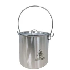 Pathfinder Pot En Acier Inoxydable Avec Couvercle (1,9 L) -Matériel De Camping pathfinder pot en acier inoxydable avec couvercle 19 l 1