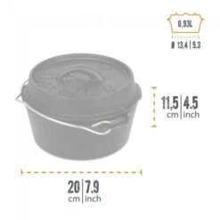 Petromax Dutch Oven FT1-1QT - Sans Pieds -Matériel De Camping petromax dutch oven ft1 1qt sans pieds 2