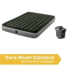 Intex Prestige Downy Jr. Twin Airbed - Lit Gonflable - 191x152x25cm - Avec Accessoires -Matériel De Camping prestige downy jr twin airbed lit gonflable 191x152x25cm avec accessoires 1