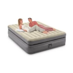 Intex Prime Comfort Elevated Queen - Lit Gonflable - 203x152x51cm - Avec Accessoires -Matériel De Camping prime comfort elevated queen lit gonflable 203x152x51cm avec accessoires 2