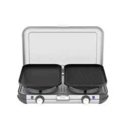 Campingaz Réchaud De Camping à Gaz 2 Feux Camp & Grill - Plancha, Grill Et Wok -Matériel De Camping rechaud de camping a gaz 2 feux camp and grill plancha grill et wok 3