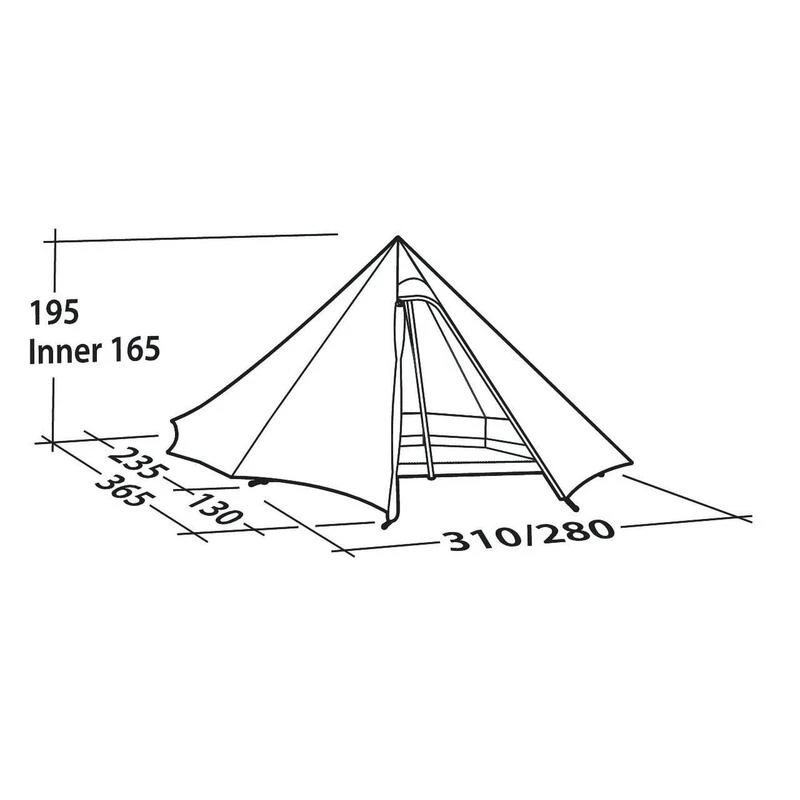 Robens Cône Vert PRS - Tipi Tent Pour Quatre Personnes 3 Robens Cône Vert PRS - Tipi Tent Pour Quatre Personnes – Image 3