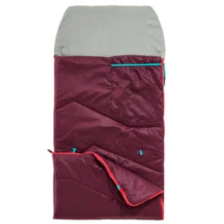 Quechua SAC DE COUCHAGE ENFANT MH100 10°C - PRUNE 14 Quechua SAC DE COUCHAGE ENFANT MH100 10°C - PRUNE -Matériel De Camping sac de couchage enfant mh100 10c prune 4