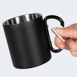 Set De Couverts De Camping & Tasse Thermique à Mousqueton | 4 Personnes -Matériel De Camping set de couverts de camping and tasse thermique a mousqueton 4 personnes 4
