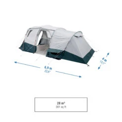 Quechua Tente à Arceaux De Camping - Arpenaz 6.3 F&B - 6 Personnes - 3 Chambres 12 Quechua Tente à Arceaux De Camping - Arpenaz 6.3 F&B - 6 Personnes - 3 Chambres -Matériel De Camping tente a arceaux de camping arpenaz 63 f and b 6 personnes 3 chambres 2
