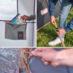 Tente Coleman 8 Personnes Octagon Gris -Matériel De Camping tente coleman 8 personnes octagon gris 5