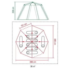 Tente Coleman Octagon Blackout 8 12 Tente Coleman Octagon Blackout 8 -Matériel De Camping tente coleman octagon blackout 8 5