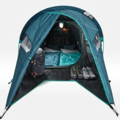 Quechua Tente De Camping - MH100 XL - 2 Places - Fresh & Black -Matériel De Camping tente de camping mh100 xl 2 places fresh and black 4