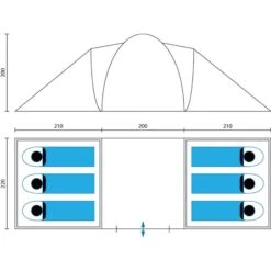 Tente Dôme Familiale Hammerfest 6 Protect - Sol Cousu - 6 Personnes - 2 Cabines 13 Tente Dôme Familiale Hammerfest 6 Protect - Sol Cousu - 6 Personnes - 2 Cabines -Matériel De Camping tente dome familiale hammerfest 6 protect sol cousu 6 personnes 2 cabines 6
