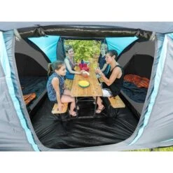 Tente Dôme Hammerfest 4 Sleeper Protect - Sol Cousu - 4 Pers - 2 Cabines Noires -Matériel De Camping tente dome hammerfest 4 sleeper protect sol cousu 4 pers 2 cabines noires 2