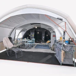 Quechua Tente Gonflable De Camping - Air Seconds 6.3 XXL F&B - 6 Personnes - 3 Chambres -Matériel De Camping tente gonflable de camping air seconds 63 xxl f and b 6 personnes 3 chambres 3